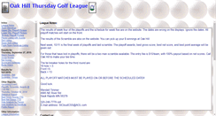 Desktop Screenshot of oakhillgolfleague.com